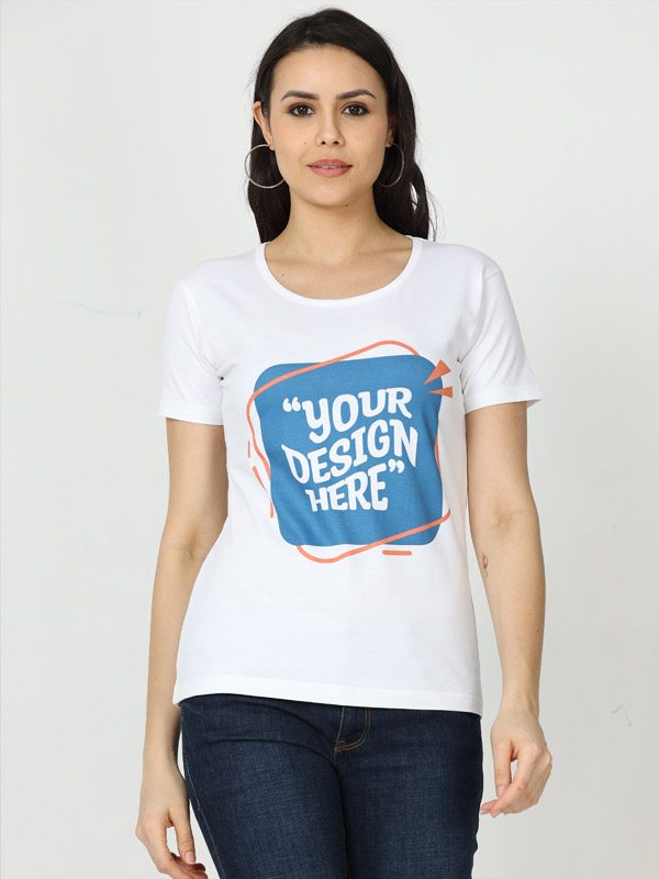 মহিলাদের রাউন্ড নেক টি-শার্ট — bengali t-shirts
